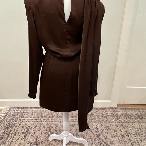 Ronny Kobo Collection Brown Long Sleeve Dress - Picture 6 of 11